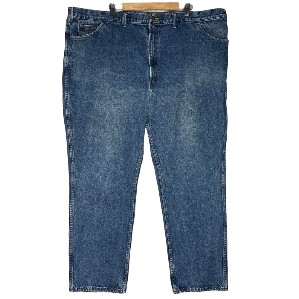 Vintage 90s Dakota Jeans‎ Mens 52x32 Big Tall Blue Denim Heavyweight Workwear